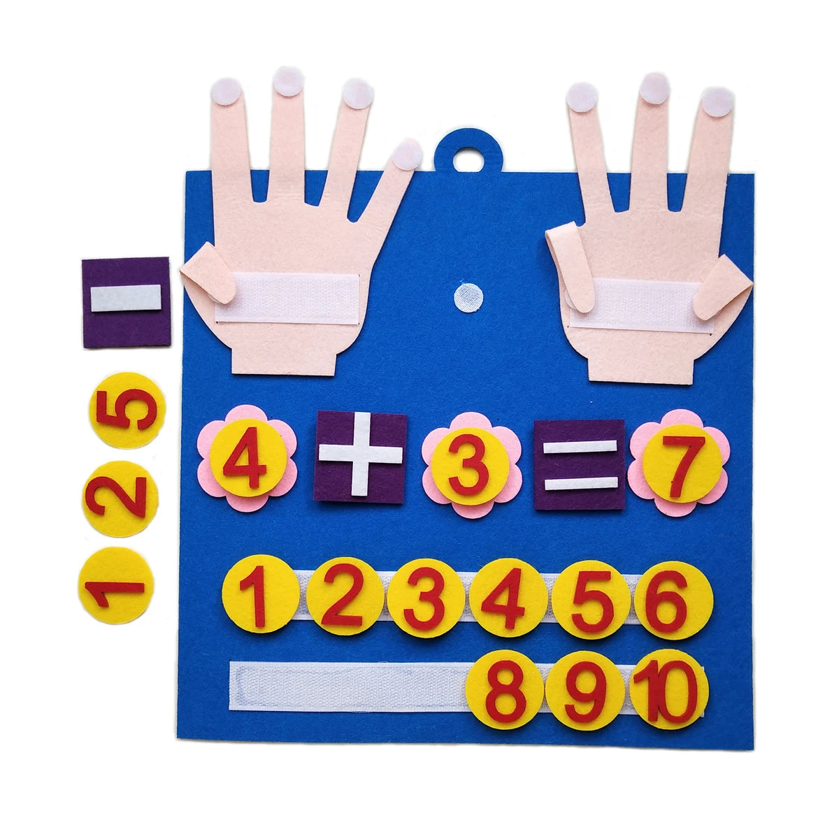 Toddler Montessori Felt Finger Numbers Math Learning Toy