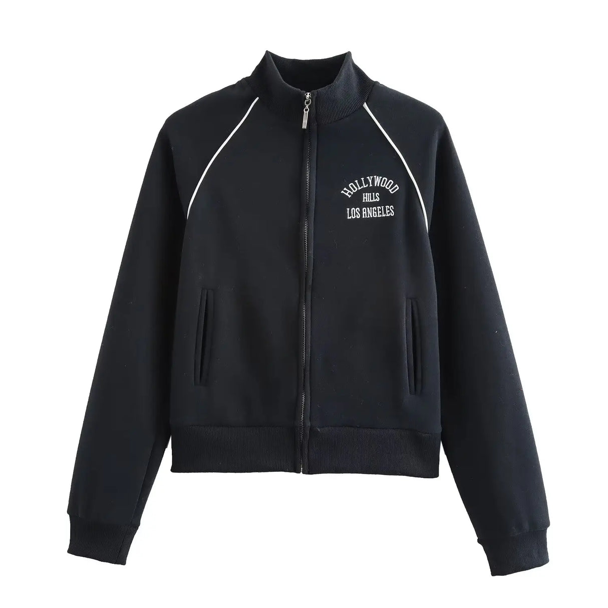 Velvet Two Piece Outfit for Women – Printed Zip Jacket and Casual Pants