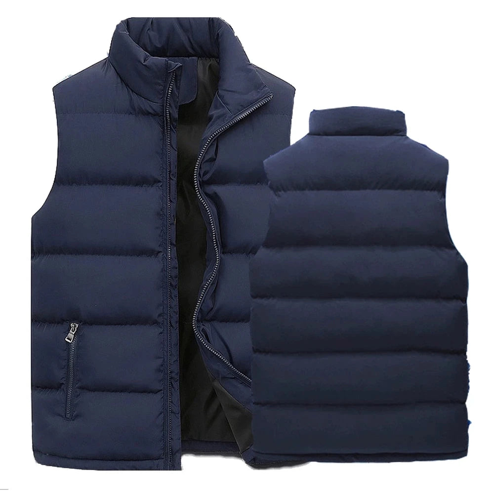 Mens Warm Sleeveless Vest Jacket