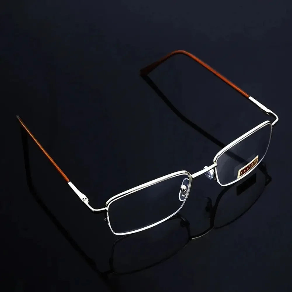 Real Glass Lens Reading Glasses – Square Full Frame HD Presbyopic Eyewear | Anti-Scratch Unisex Readers