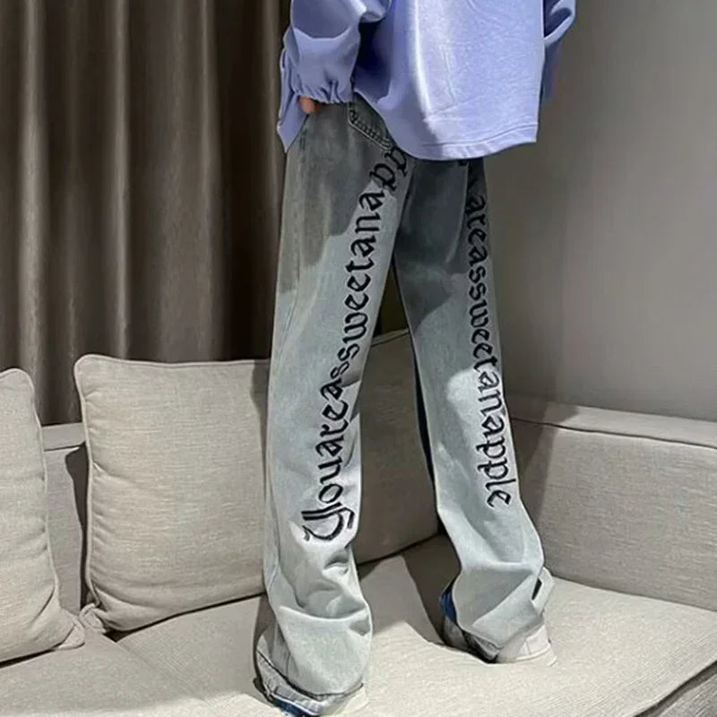 Men’s 2025 Fashion Streetwear Baggy Jeans