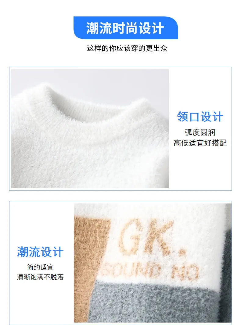 Men’s Wool Winter Sweater 2025 – Warm Knitted Pullover for Cold Weather