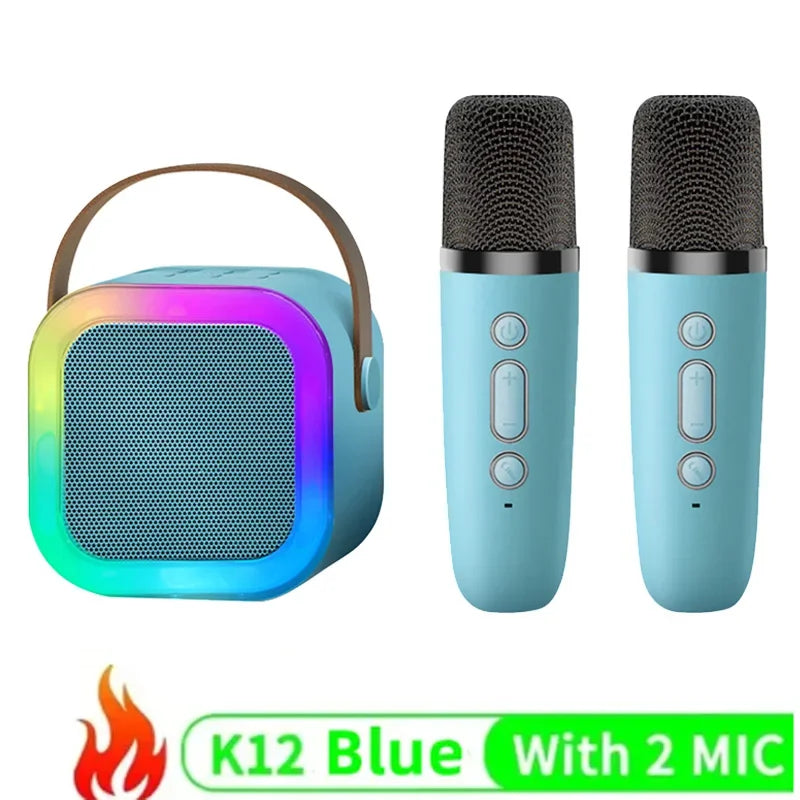 Dual Wireless Portable Karaoke Machine with Microphones for Adults & Kids