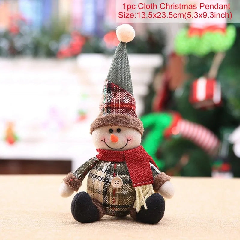 Christmas Santa Doll – Merry Christmas Home Decorations 2024 | Tabletop Xmas Ornaments for Navidad, Natal, Noel & New Year 2025 Gifts