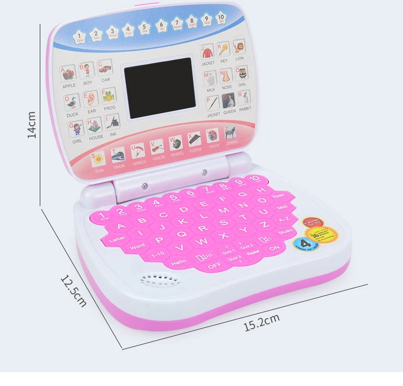 Interactive Preschool Learning Laptop Toy