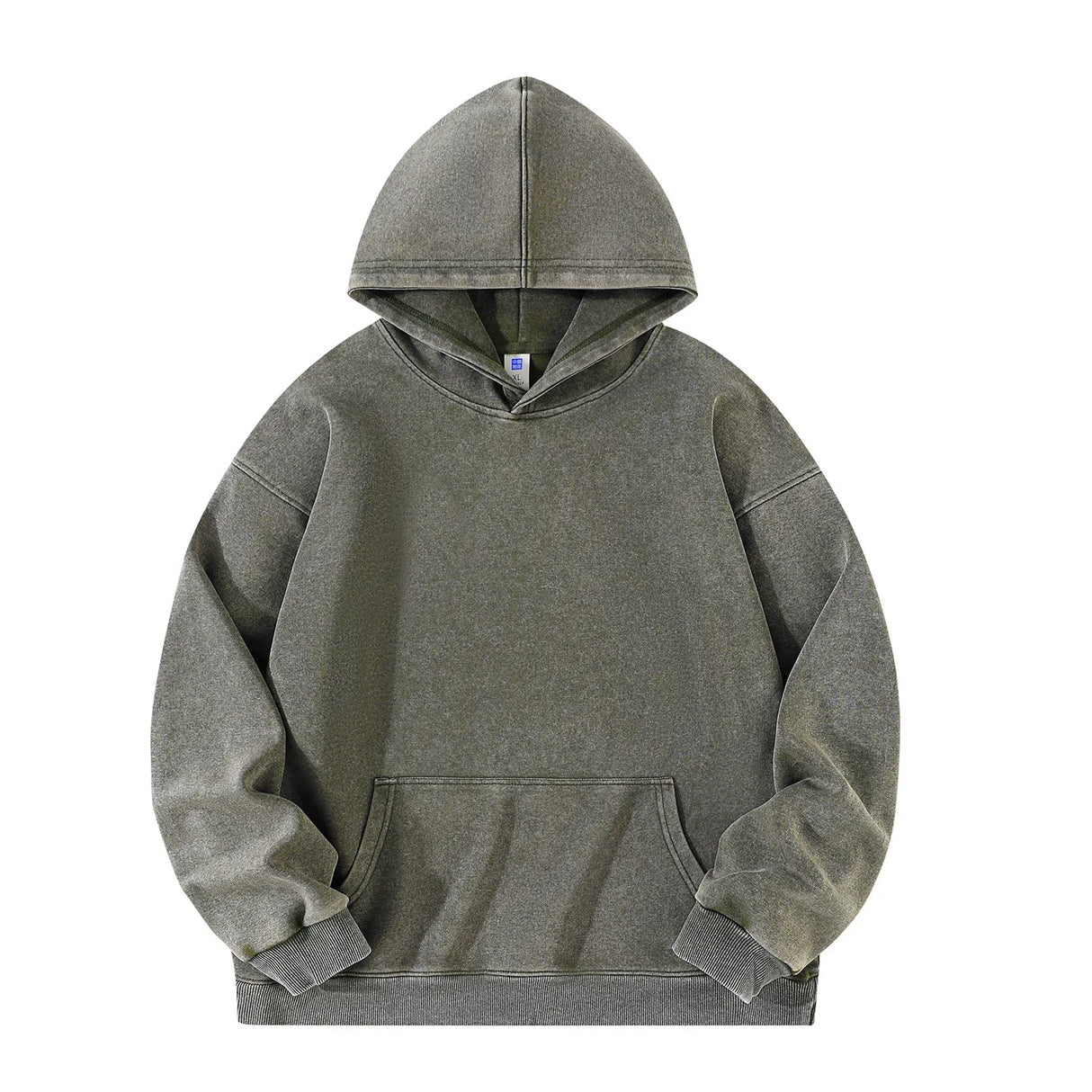 Men’s Vintage Acid Washed Cotton Hoodie