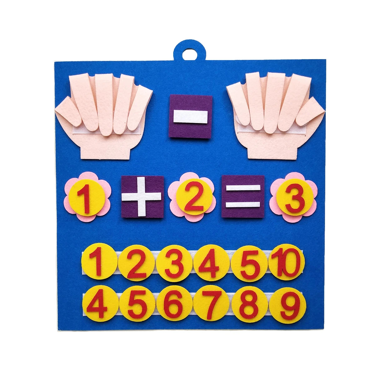 Toddler Montessori Felt Finger Numbers Math Learning Toy