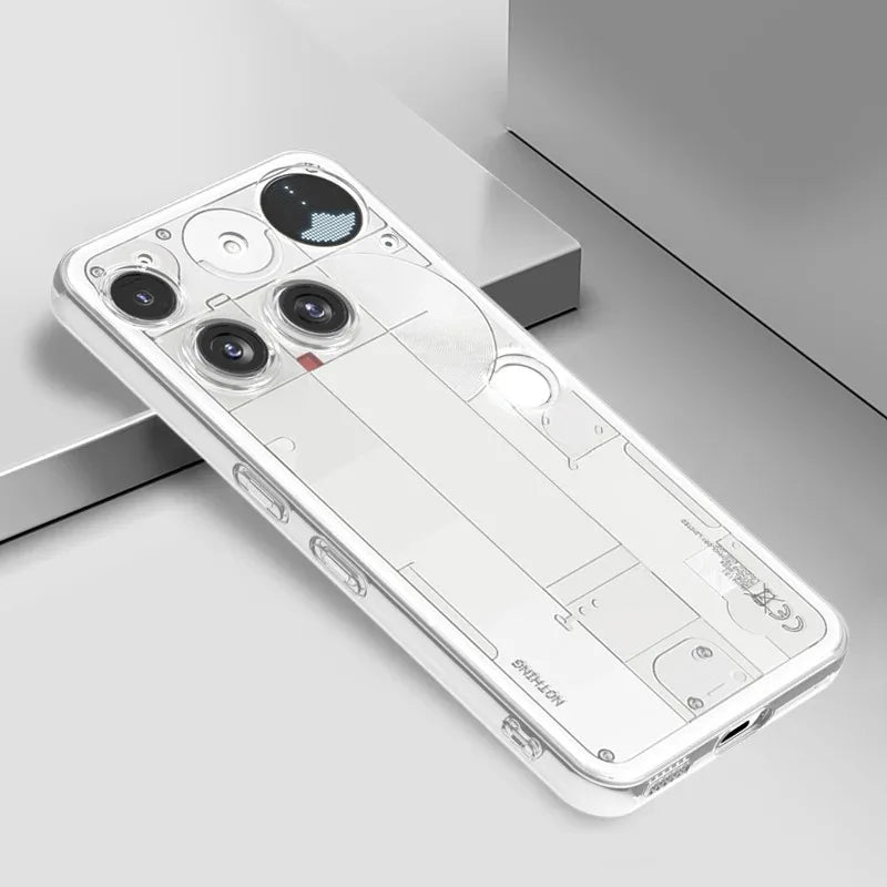 Clear Soft TPU Phone Case for Nothing Phone 3/3A/3A Pro/2A/2A Plus and CMF Phone 1/2 – Drop Protection Transparent Back Cover Coque