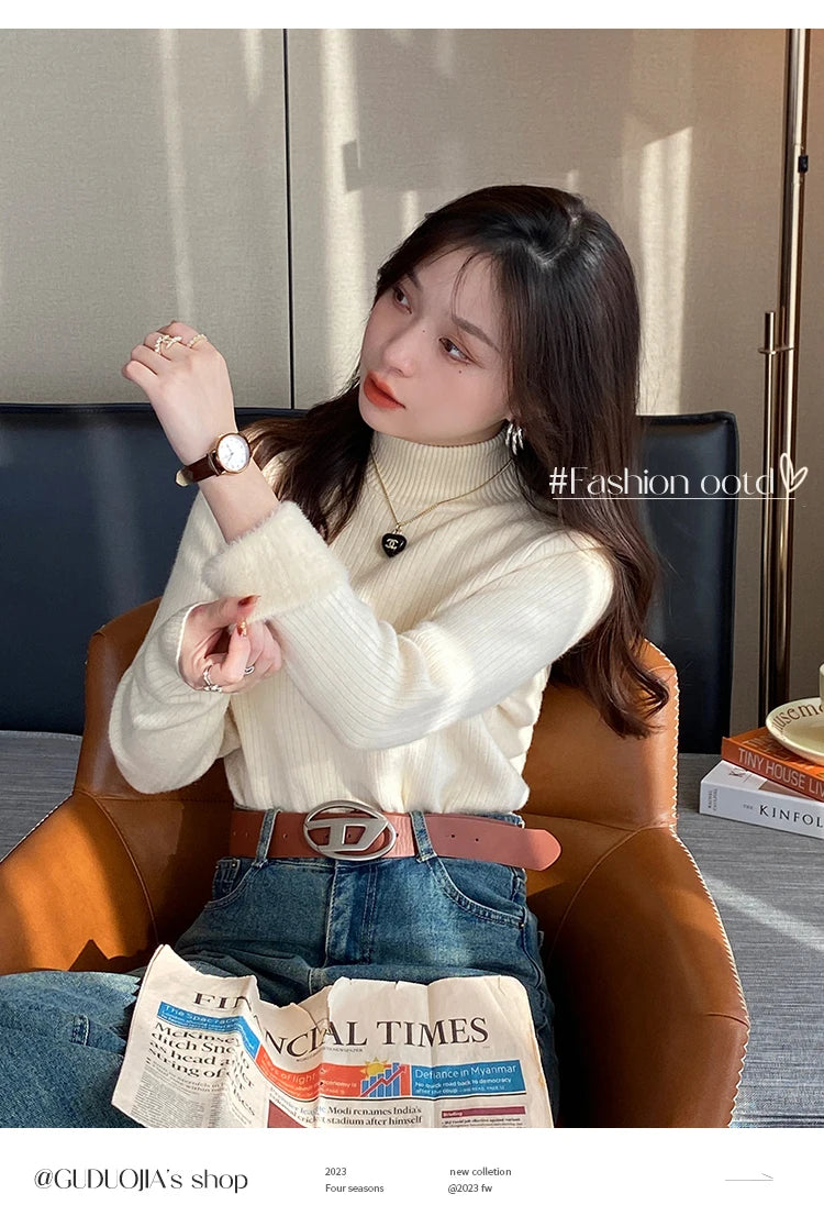 Women's Retro Turtleneck Winter Sweater 2025