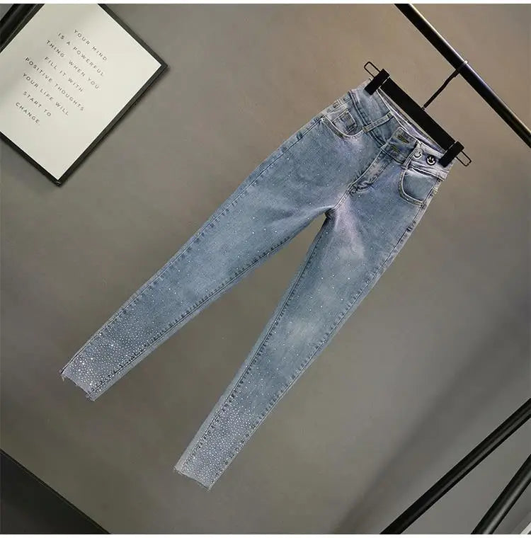 Women’s 2025 Elastic Casual Denim Jeans