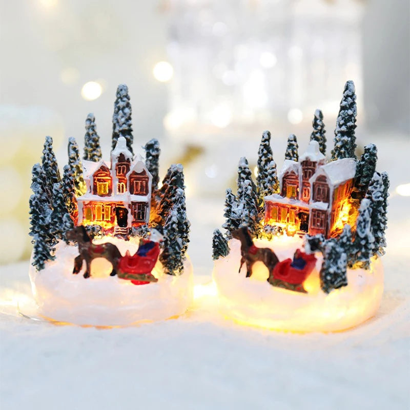 Christmas LED Night Lights – Luminous Micro Landscape House | Creative Children’s Gift & New Year Holiday Ornament
