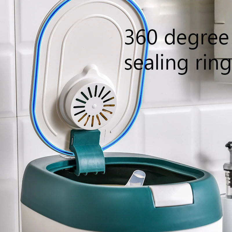 XIAOGUI 5KG/10KG Rice Dispenser – Airtight Kitchen Storage Container for Rice, Cereal & Dry Foods