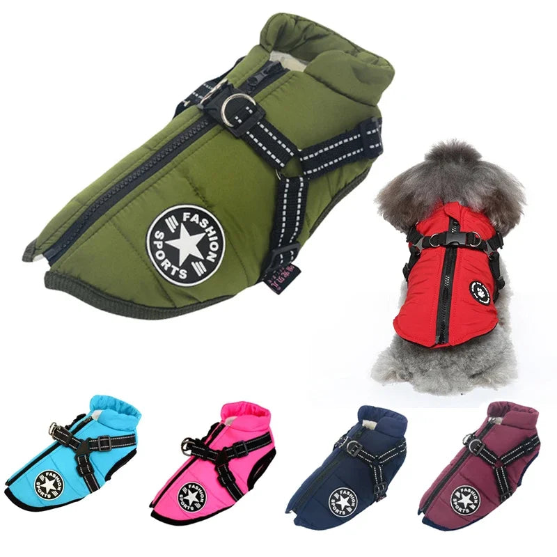 Large Pet Dog Jacket | Warm Winter Coat for Big Dogs