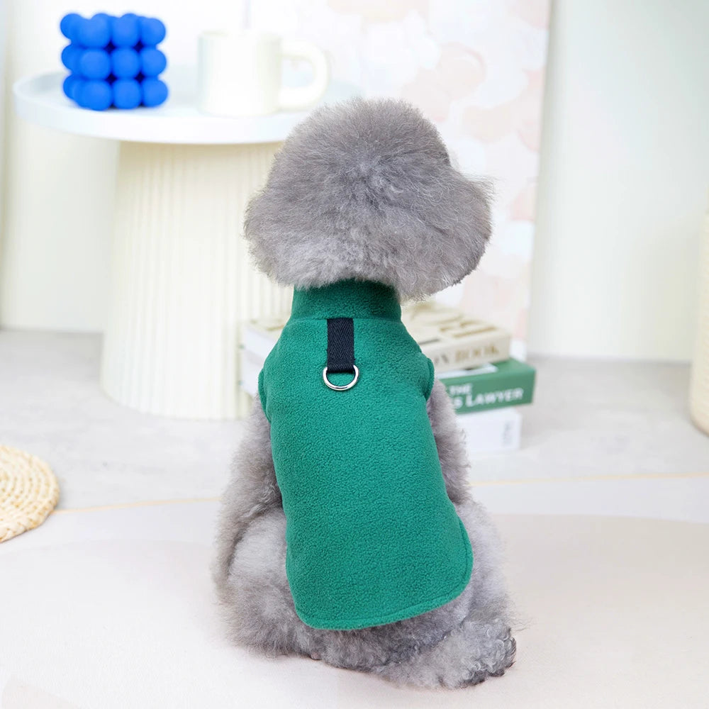 Winter Warm Fleece Dog Jacket Vest