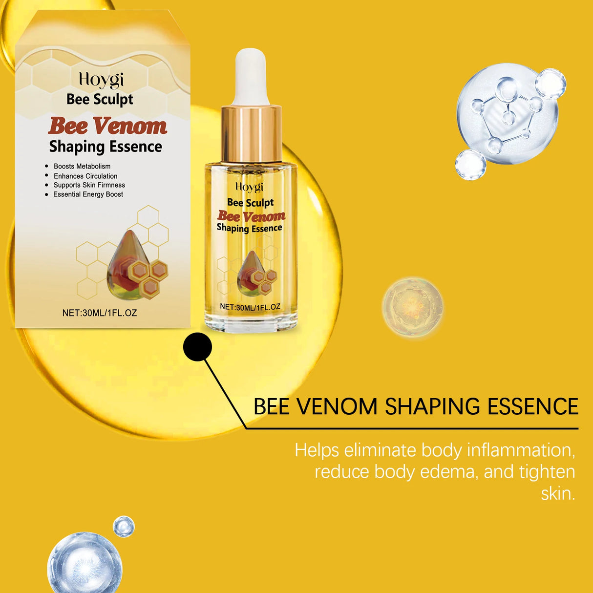 Bee Venom Fat Burning & Weight Loss Oil – Natural Slimming & Skin Firming Formula