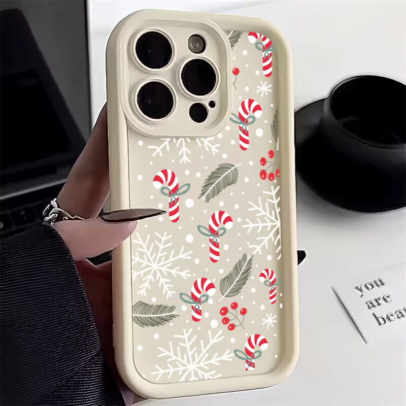 Christmas Phone Case for Samsung Galaxy A55 A54 A53 A34 A33 A16 S25 Ultra S24 FE S23 S22 Plus – Soft Silicone New Year Gift Cover