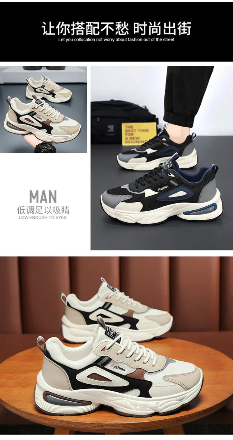 2025 Men’s Trendy Outdoor Wear-Resistant Sneakers