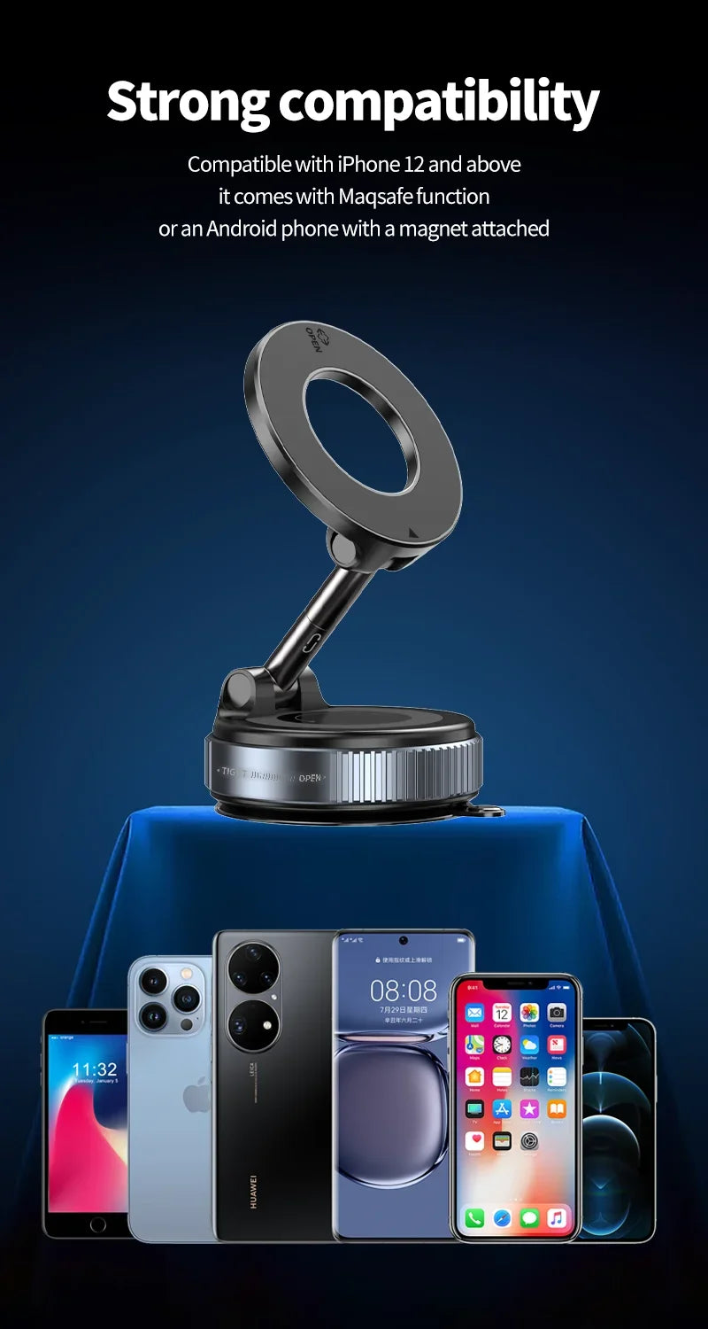 Xiaomi Magnetic Phone Holder – Rotating Folding MagSafe Suction Stand for Car, Home & Gym