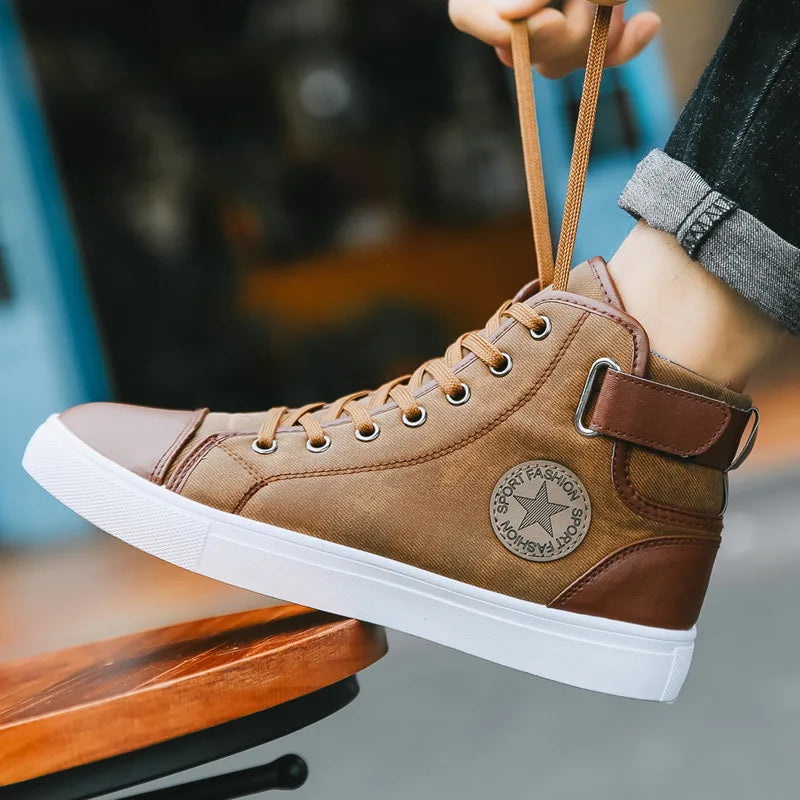 Men’s High Top Luxury Casual Sneakers
