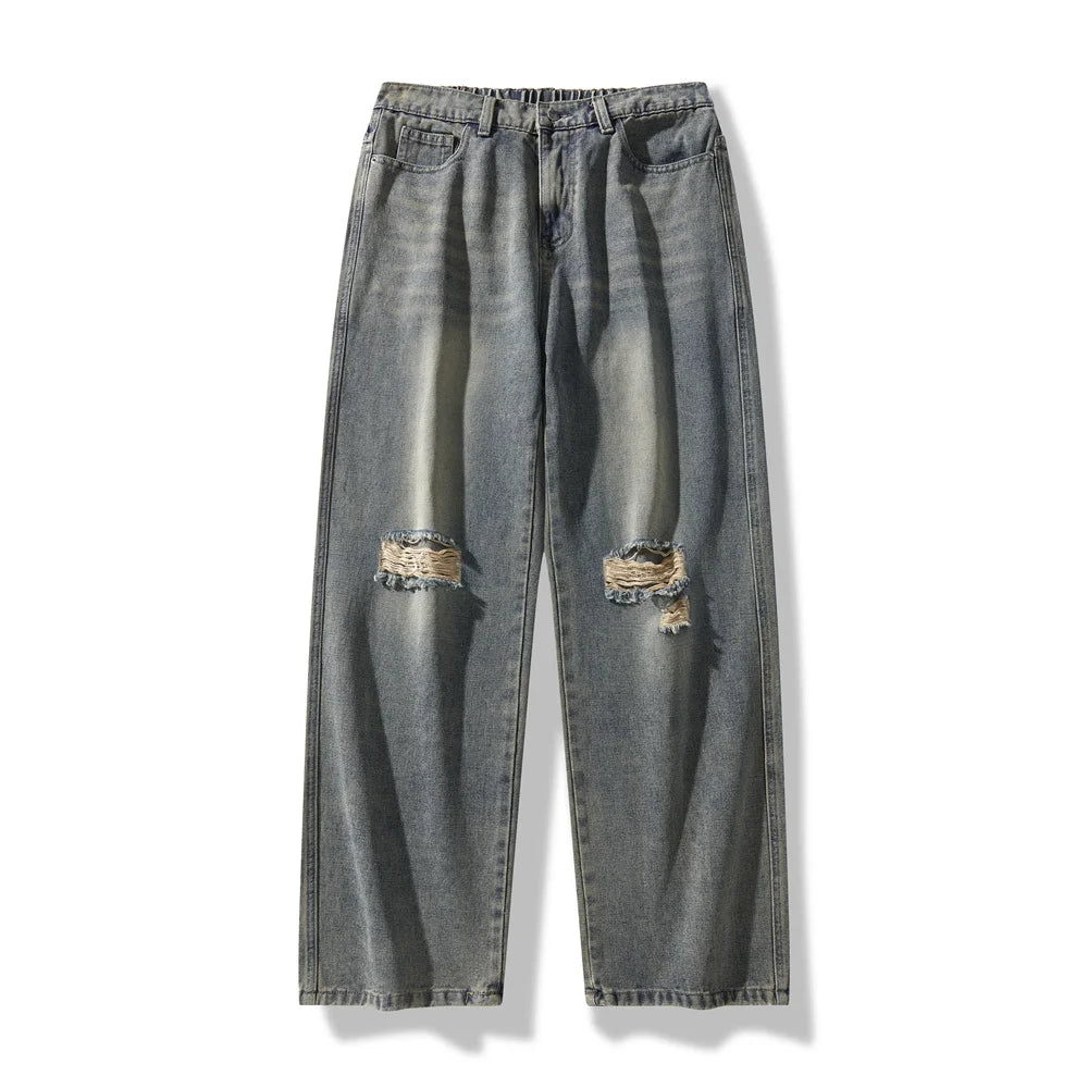 Trendy Men’s High Street Ripped Jeans