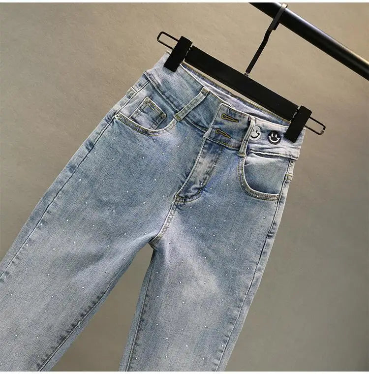Women’s 2025 Elastic Casual Denim Jeans