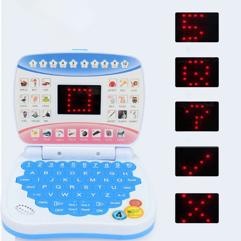 Interactive Preschool Learning Laptop Toy