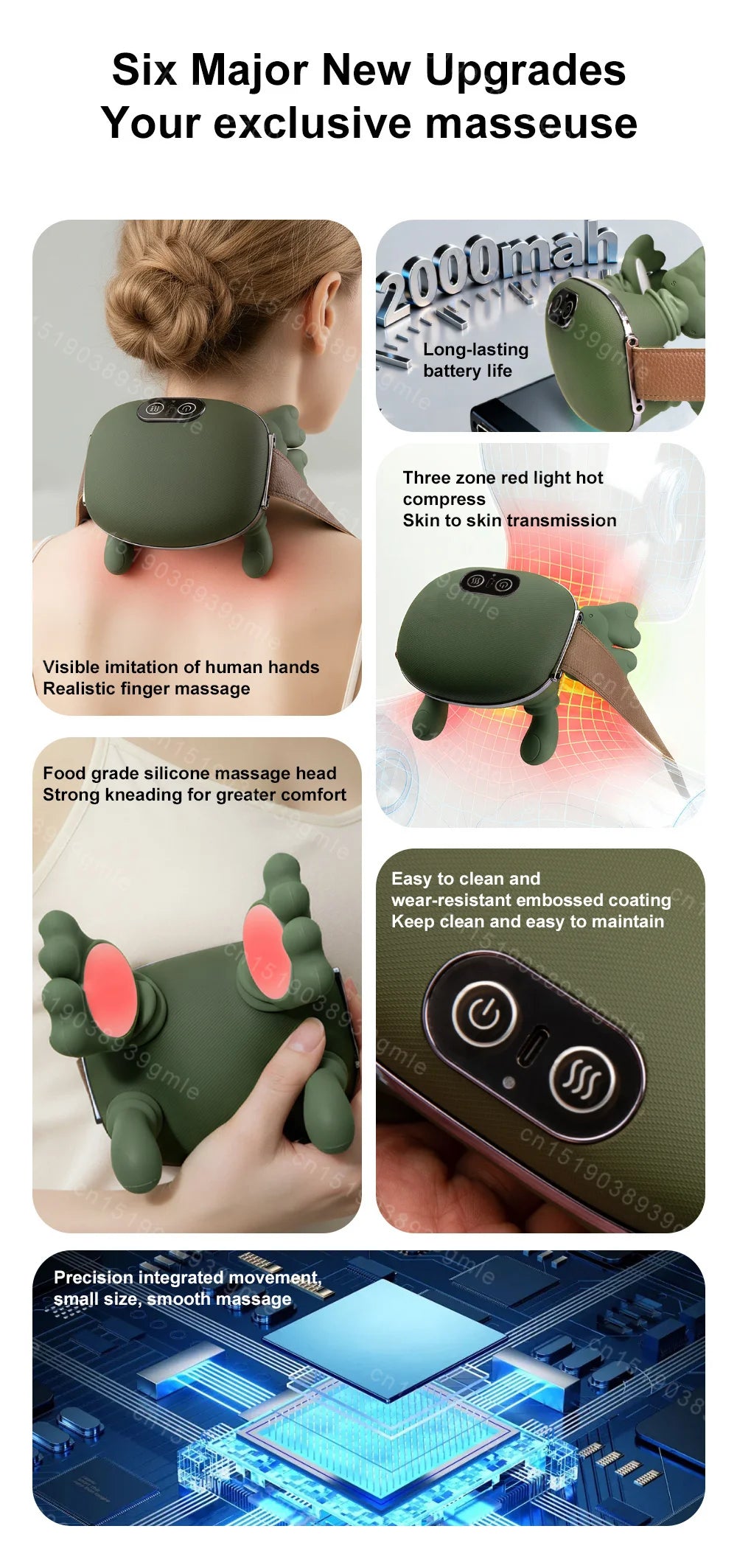 Wireless Electric Deep Tissue Neck & Shoulder Massager