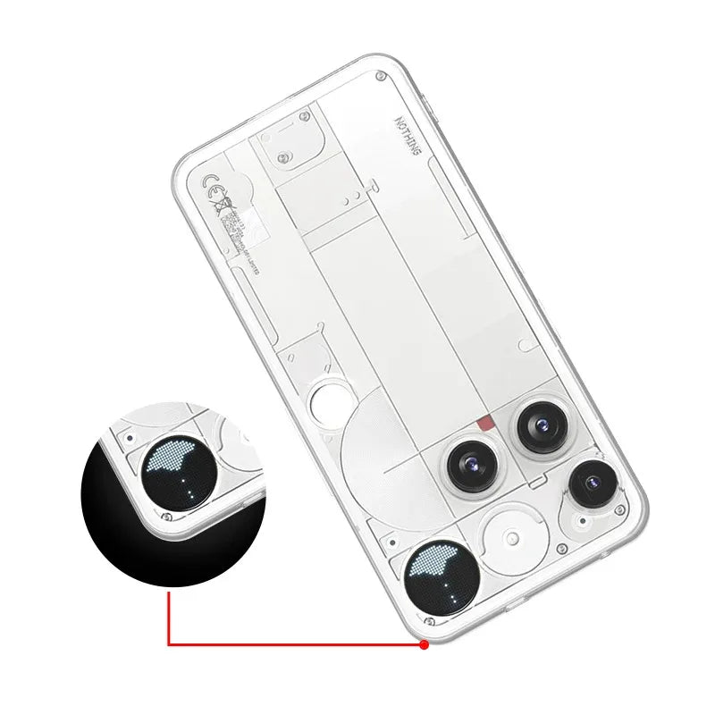 Clear Soft TPU Phone Case for Nothing Phone 3/3A/3A Pro/2A/2A Plus and CMF Phone 1/2 – Drop Protection Transparent Back Cover Coque