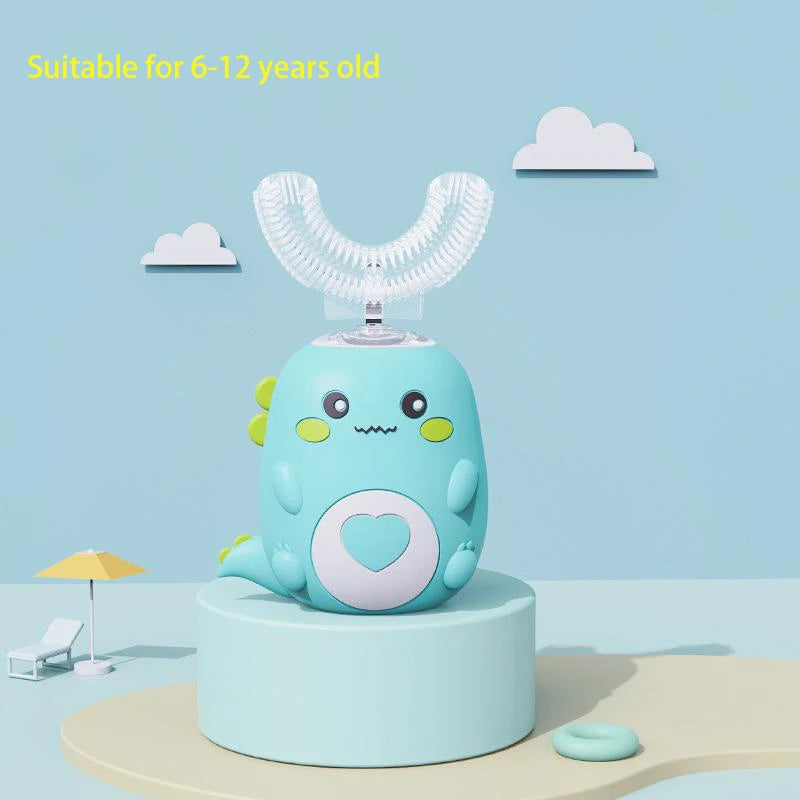 Kid’s 360° U-Shaped Silicone Smart Sonic Toothbrush – Automatic & Rechargeable