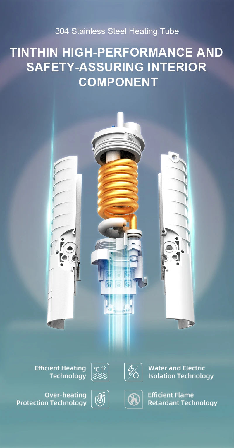 Briwellna Electric Water Heater Faucet 220V – Instant Tankless Kitchen Heating Tap