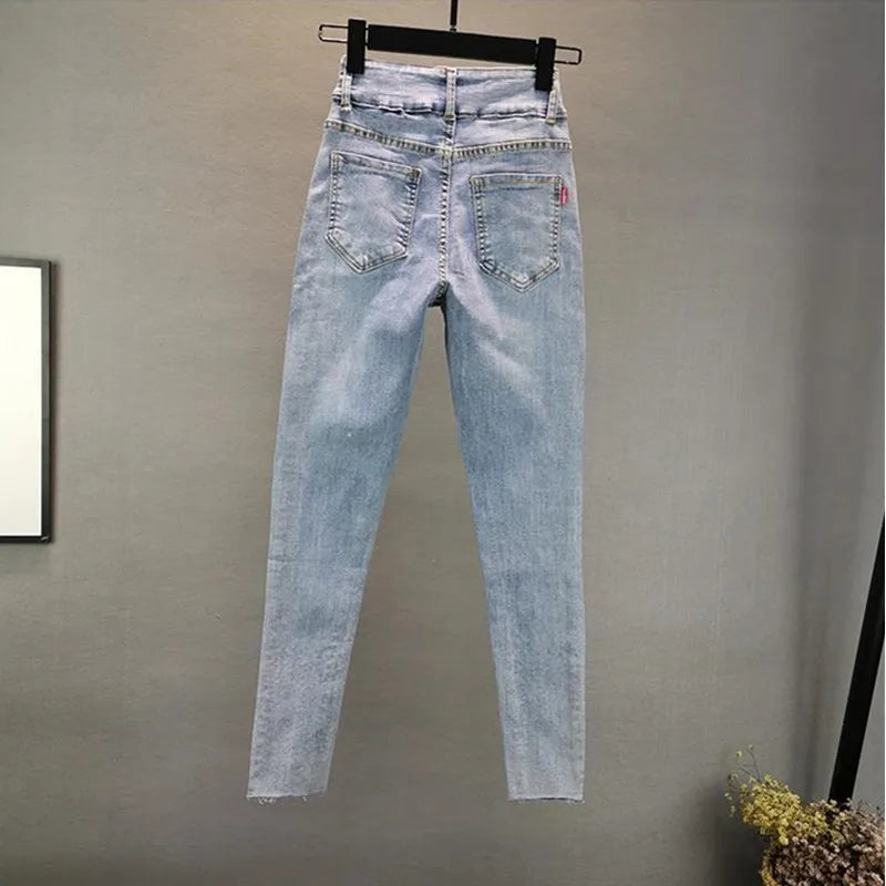 Women’s 2025 Elastic Casual Denim Jeans