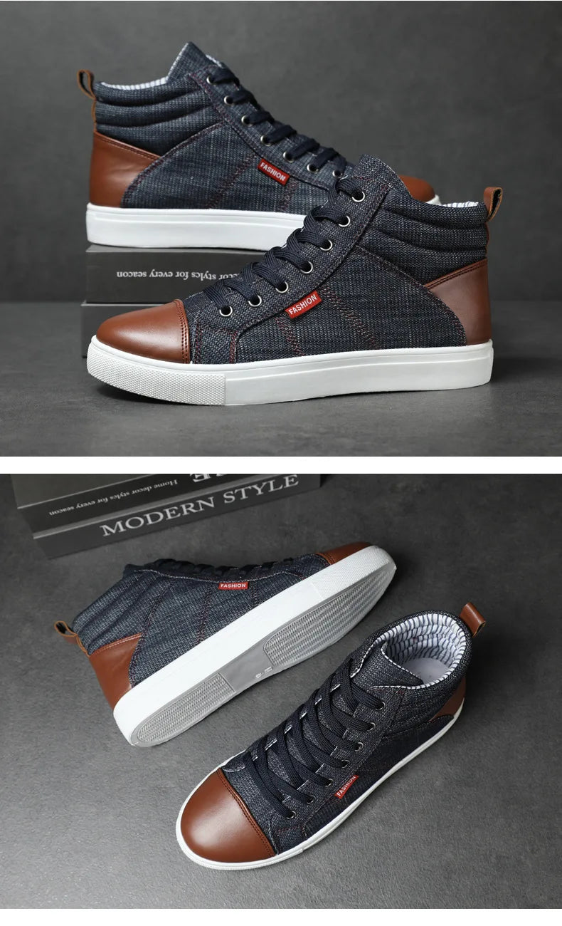 Men’s High Top Luxury Casual Sneakers