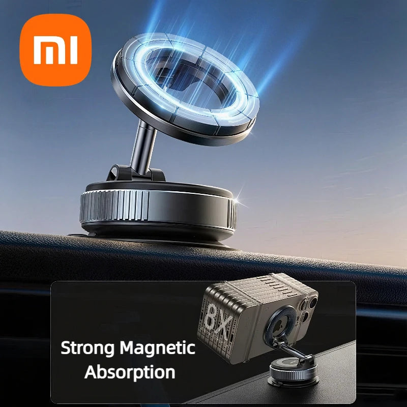 Xiaomi Magnetic Phone Holder – Rotating Folding MagSafe Suction Stand for Car, Home & Gym