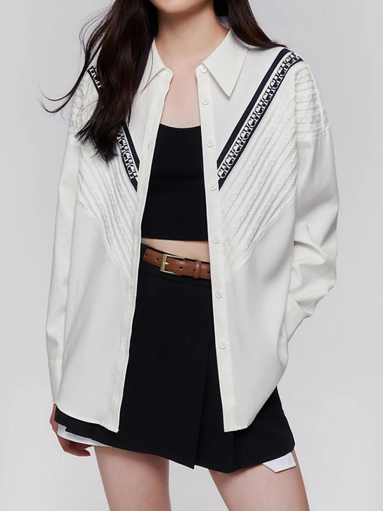 Sexy Women’s Printed Shirt – 2025 Loose Lapel Long Sleeve Single-Breasted Streetwear Top