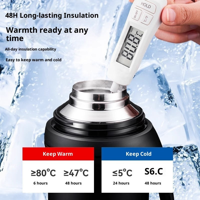 40oz Insulated Travel Mug – 1200ml Leakproof Thermal Water Bottle (48 Hours Temp Retention)