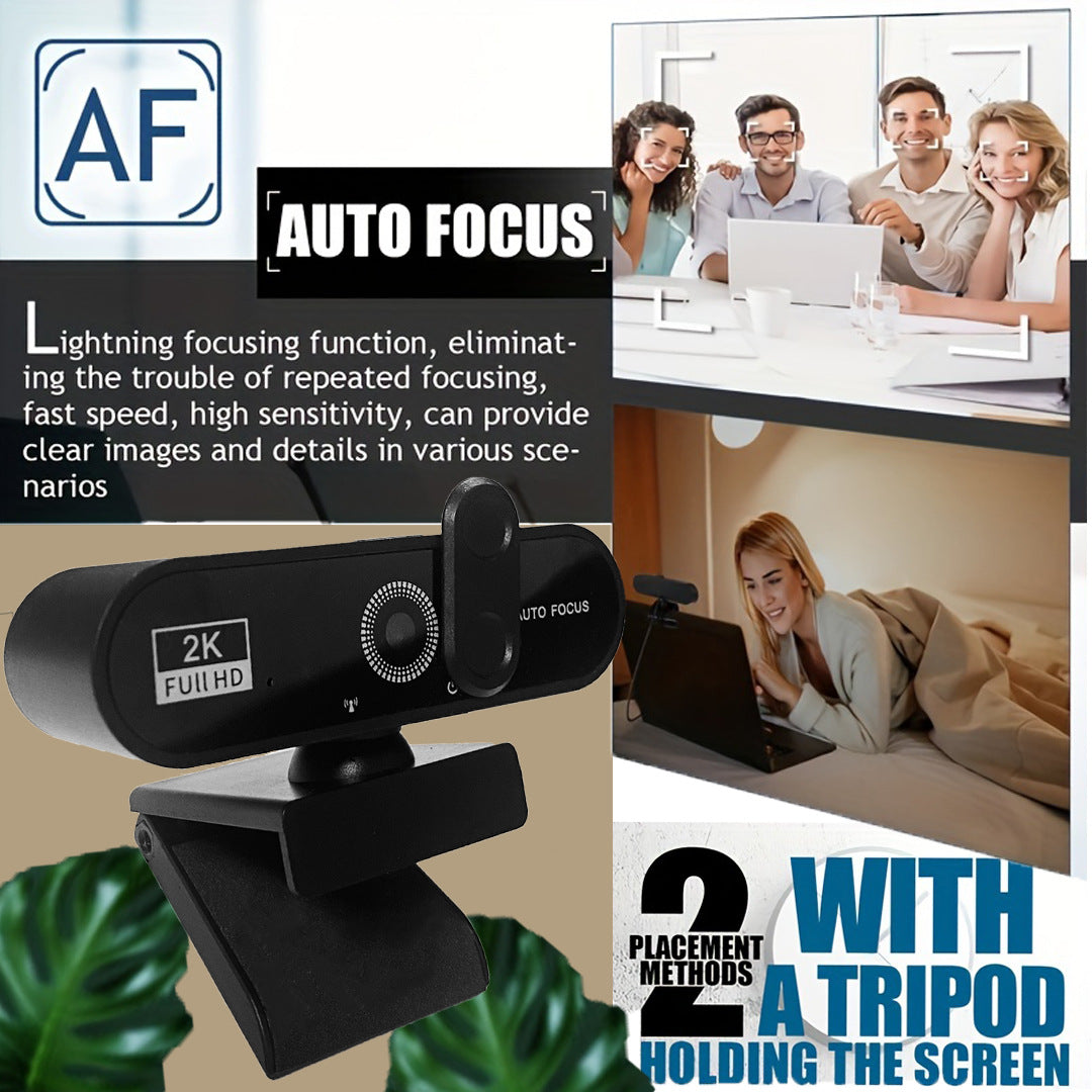 USB Compatible Webcam with Adjustable Stand
