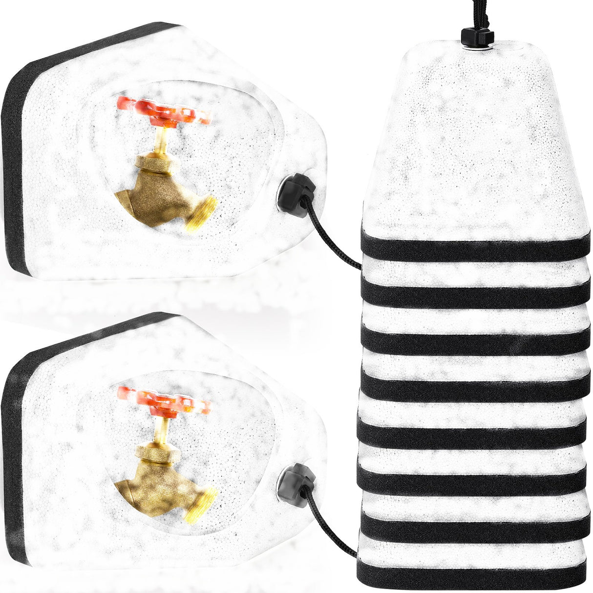 Outdoor Winter Foam Faucet Cover – Anti‑Freeze Insulated Spigot Protector for Cold Weather, Leak‑Proof Freeze Protection