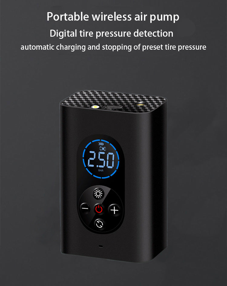 Smart Wireless Car Tire Air Pump – Portable Outdoor Tire Inflator