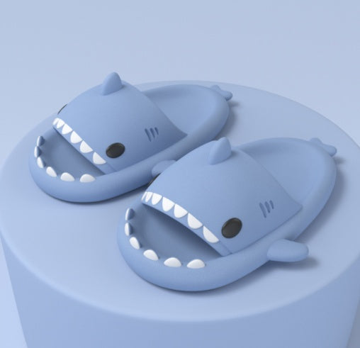 Cartoon Shark Slippers Funny Cutes Soft Slipper Indoor Outdoor Shoes For Women Men Couples