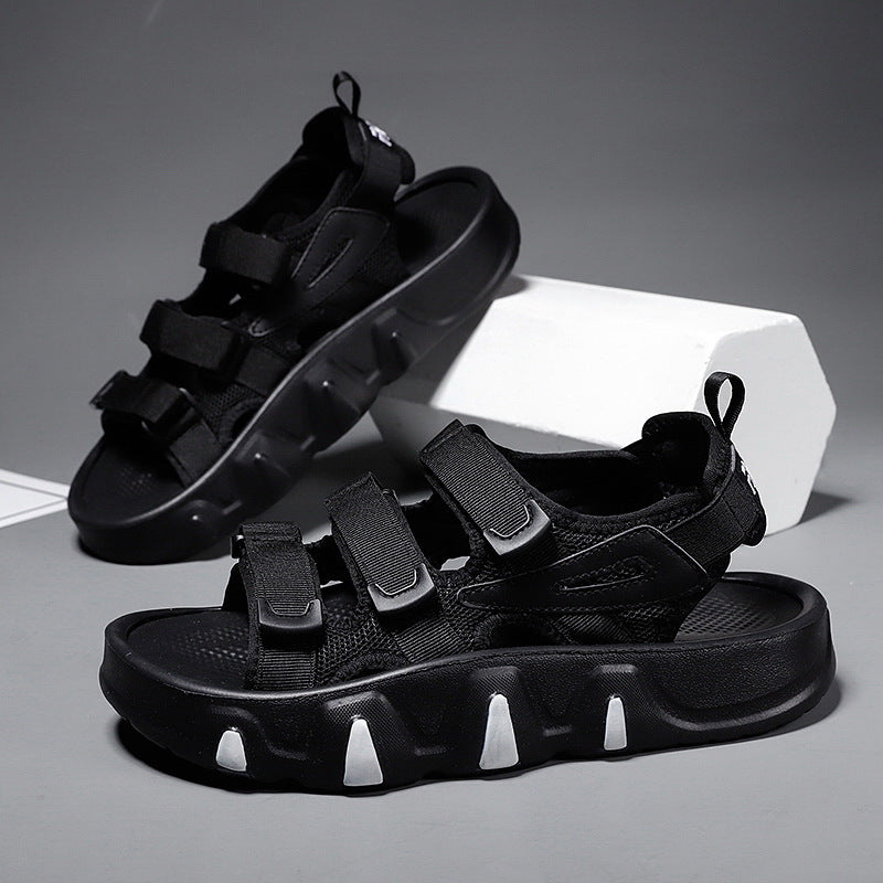 Summer Platform Beach Sandals with Wear‑Resistant Soles