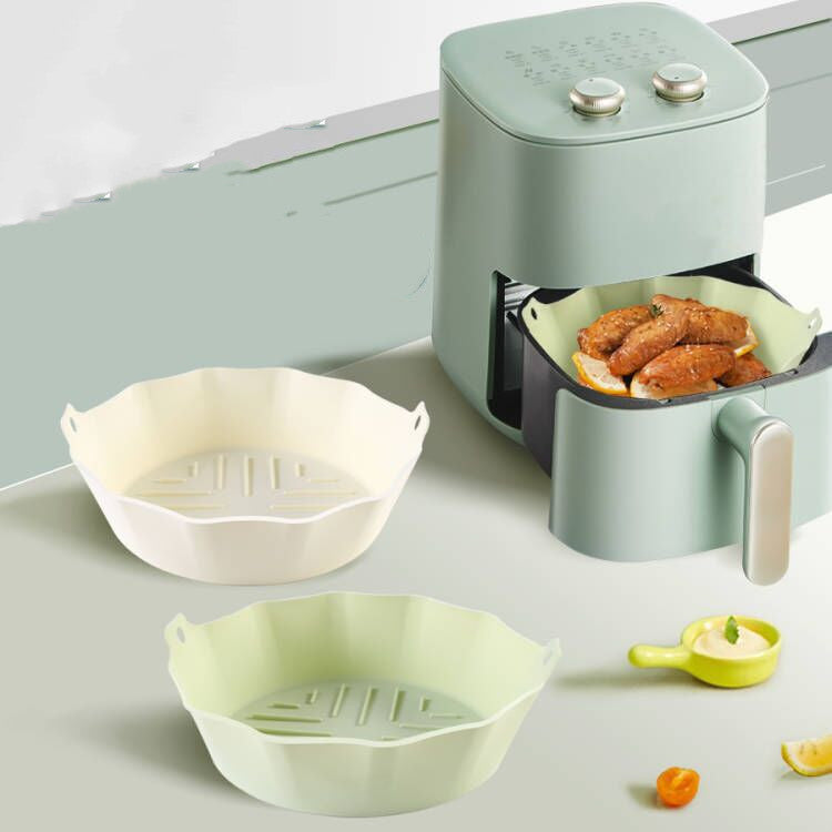 Silicone Air Fryer Accessories Tray – Non‑Stick Heat‑Resistant Baking Tools for Frying, Roasting & Easy Cleanup