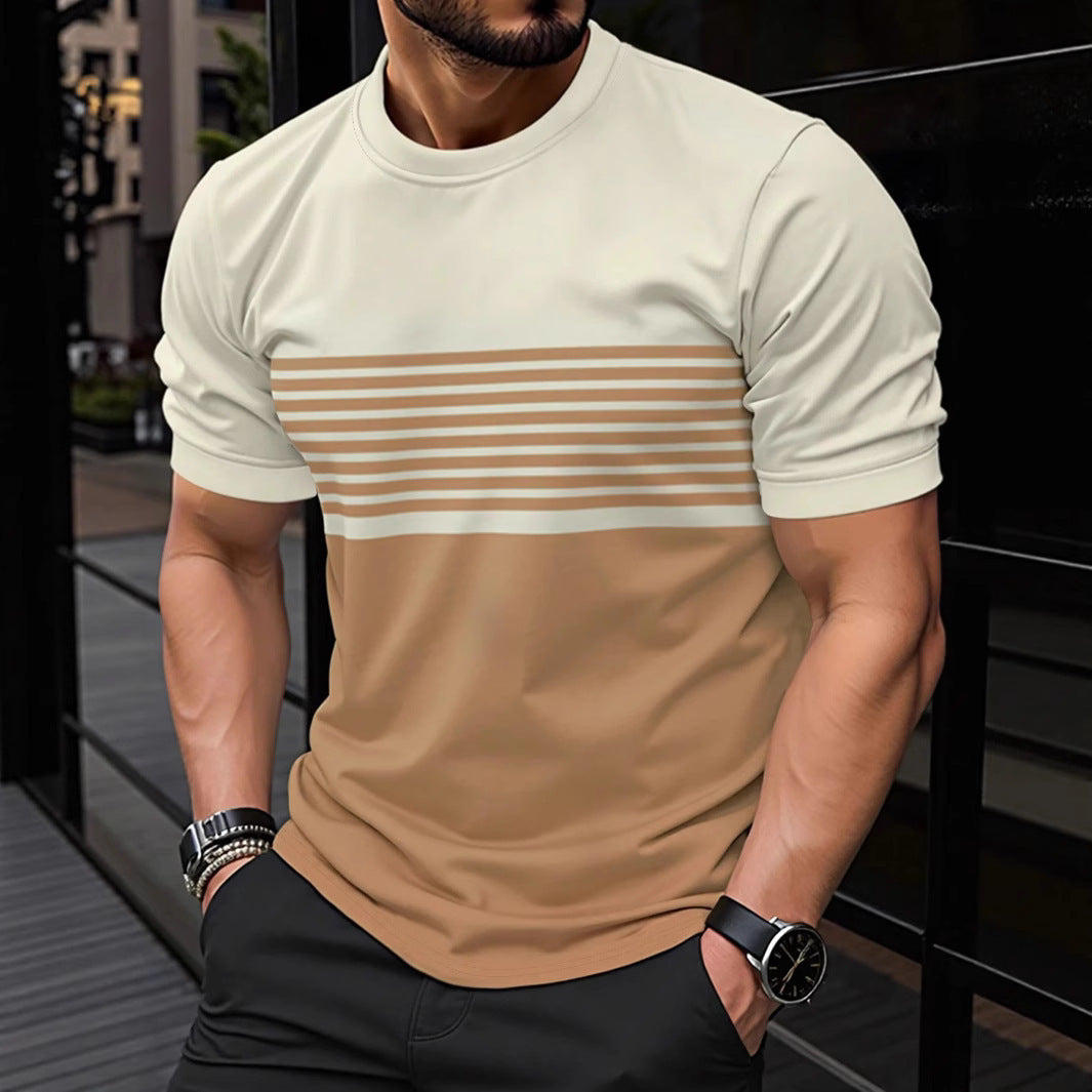 Men’s Minimalist Crew‑Neck Casual Short‑Sleeve Shirt – Soft, Lightweight Everyday Fashion Tee