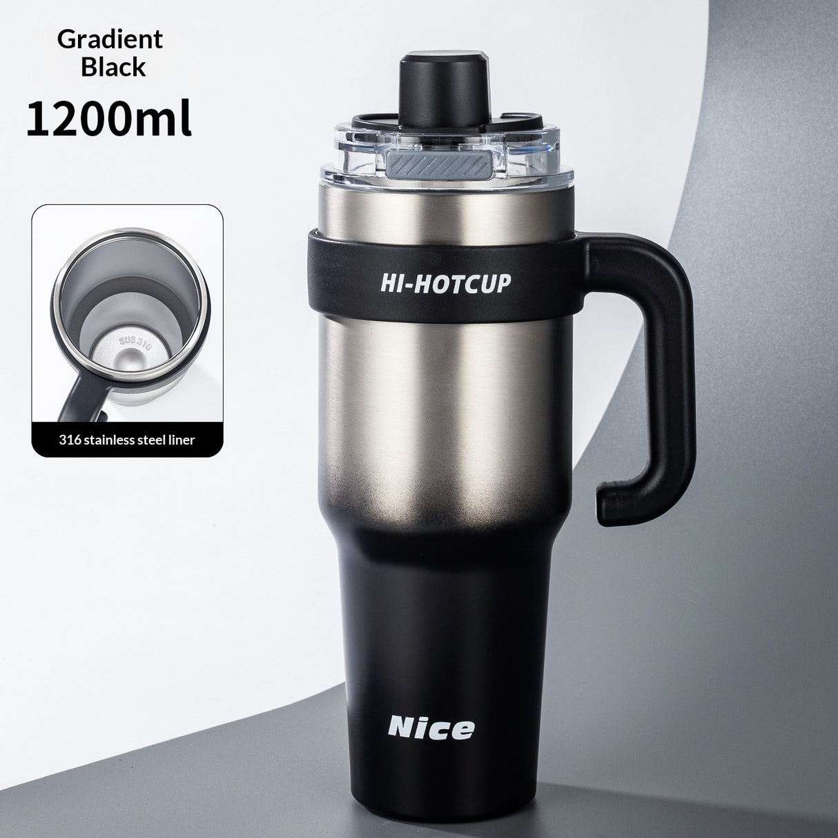 Ceramic-Lined Insulated Water Mug – Stainless Steel, Straw Lid, Perfect for Travel & Outdoors