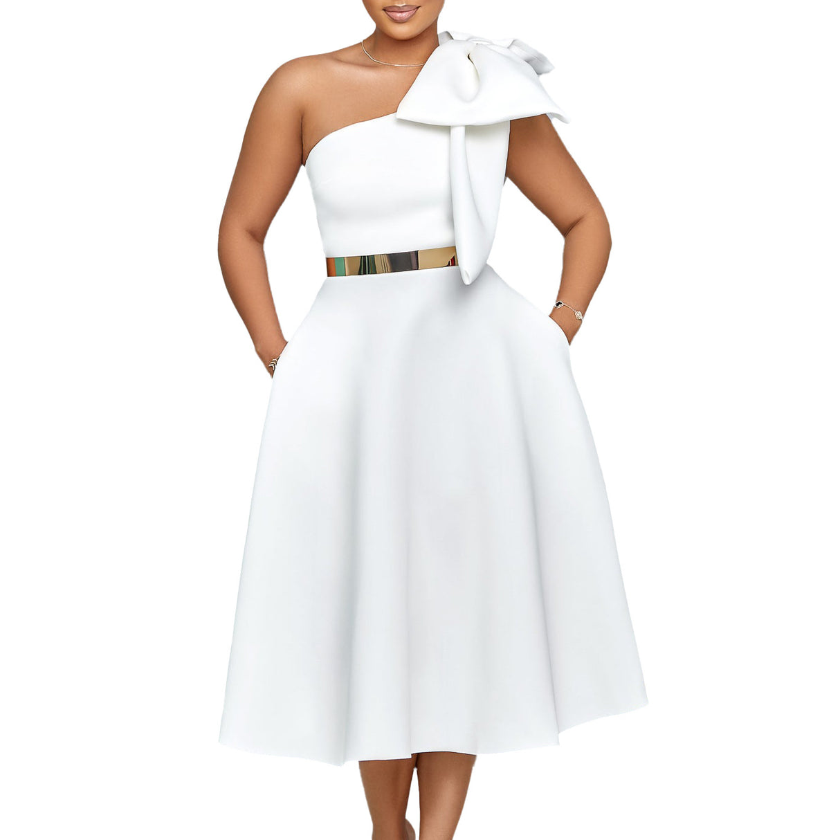 Valentine’s Day Sexy Evening Gown – Solid Color Elegant Long Dress for Women | Party, Date Night & Formal Wear