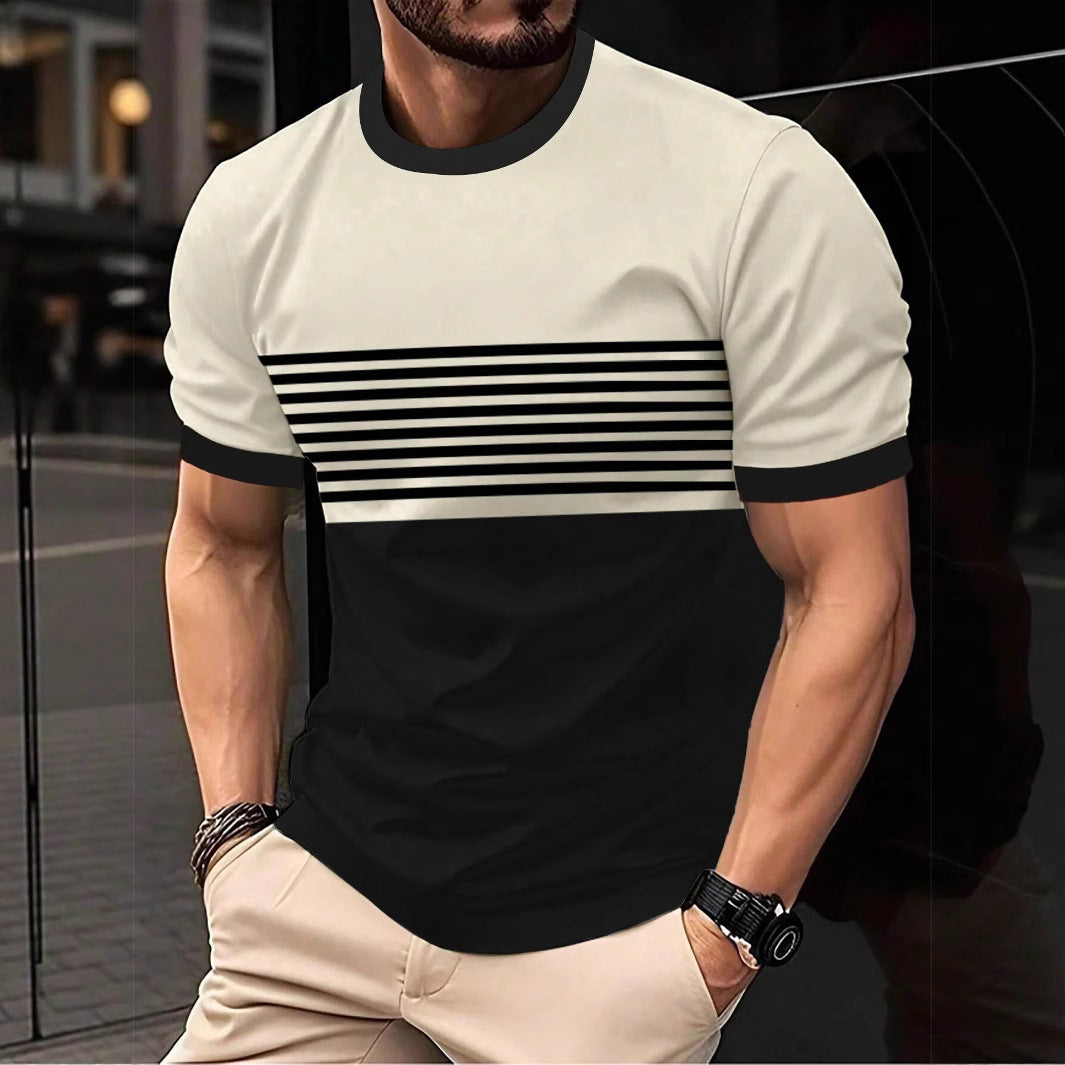 Men’s Minimalist Crew‑Neck Casual Short‑Sleeve Shirt – Soft, Lightweight Everyday Fashion Tee