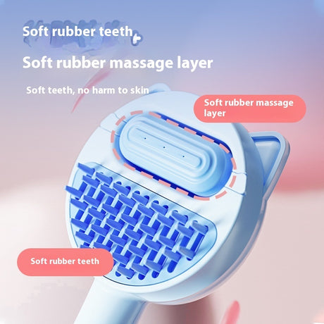 Pet Grooming Massage Brush & Hair Remover Comb