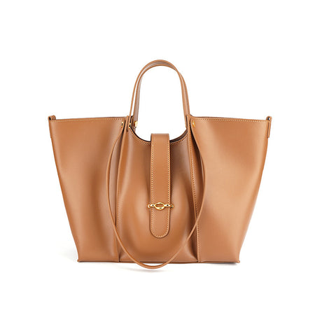 Genuine Leather Large-Capacity Women’s Tote Bag