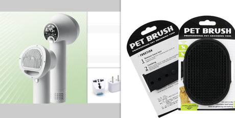 Smart Silent Pet Hair Dryer & Grooming Comb for Dogs and Cats