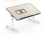 Height-Adjustable Laptop Stand Desk for Bed & Sofa (With in-built cooling fan)