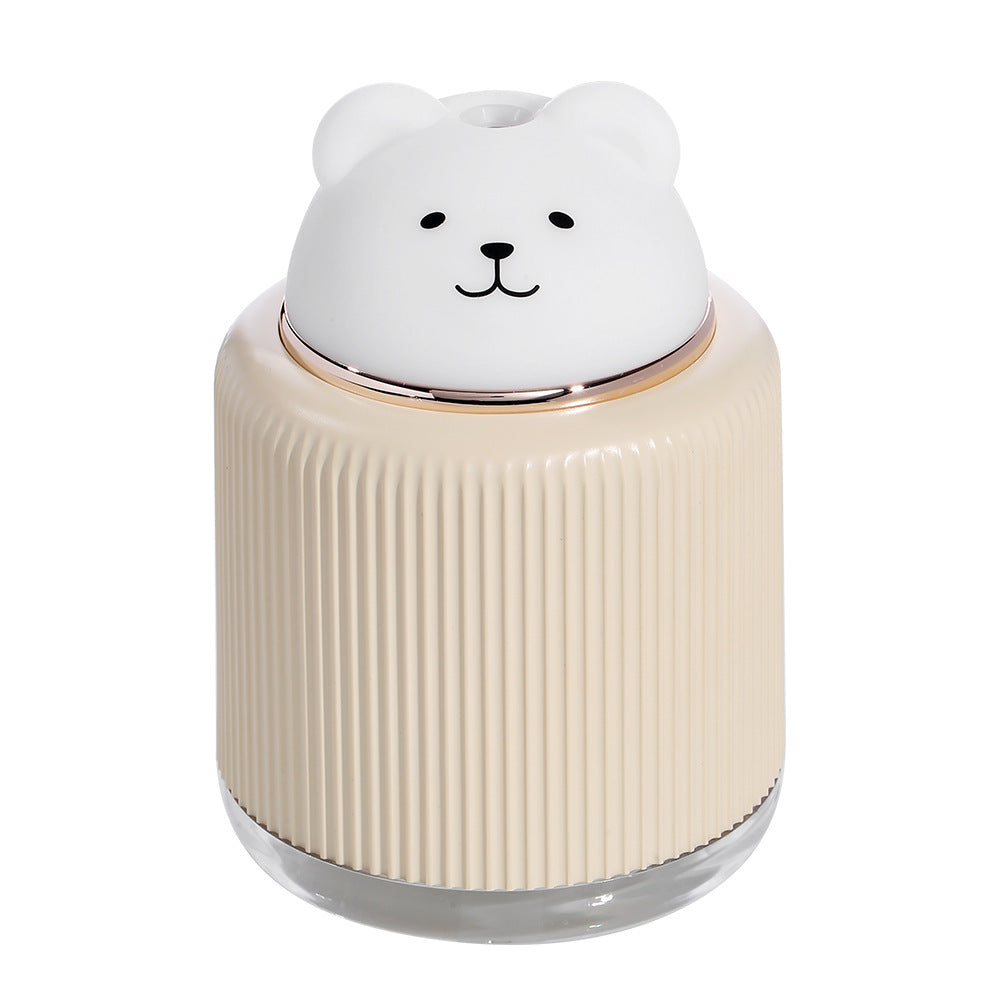 Ultrasonic Air Humidifier for Home & Office – Cartoon Rabbit 250ML USB Essential Oil Diffuser with LED Night Light
